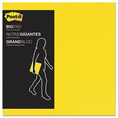 Big Pad, 11 x 11, Bright Yellow, 30 Sheets/Pad, Sold as 1 Pad, 30 Sheet per Pad