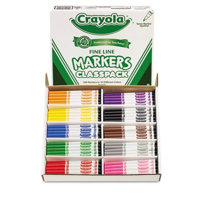 200 ct. Ultra-Clean Washable Marker Classpack - 10 Colors, Fine Line