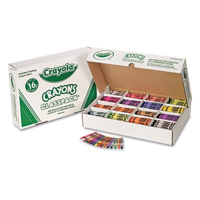 800 ct. Regular Size - 16 Colors, Crayon Classpack