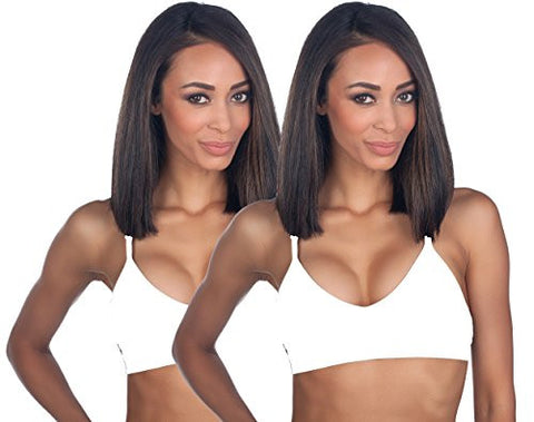 Seamless Plunging V-Neck Sport Bra - White, One Size (Pack of 2)
