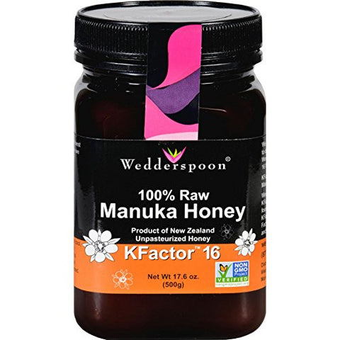 100% Raw Premium Manuka Honey KFactor 16, 500g/17.6oz Poly Jar