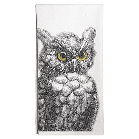 Owl Cotton Flour Sack Dish Towel