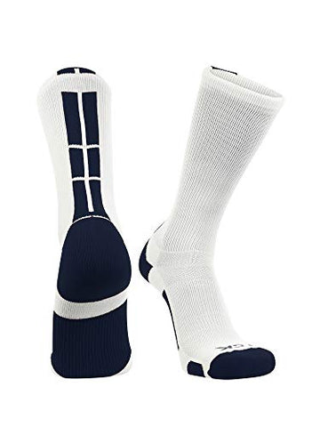 Baseline 3.0 Crew, White-Navy, Medium