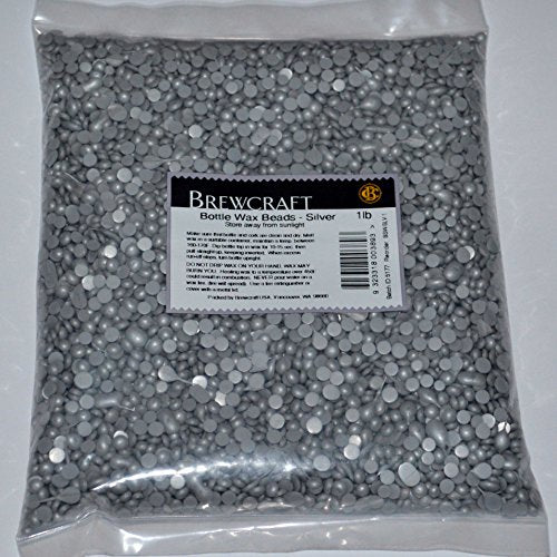 Bottle Sealing Wax - Silver Beads - 1 lb bag