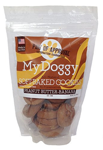 My Doggy Cookies - 10 oz Bag, Peanut Butter-Banana