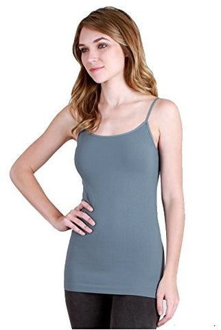 Seamless Long Camisole - 356 Stormy Sky, One Size