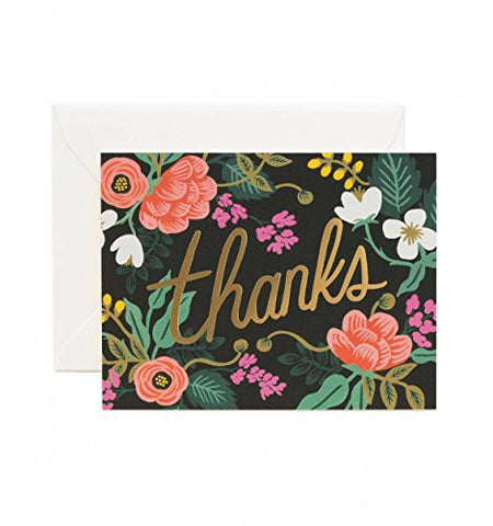 Birch Floral Thank You  Boxed set of 8 A2 Cards