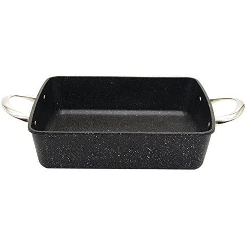 The Rock, Square Oven/Bakeware with Riveted Handles, 9'' x 9’’ x 2''