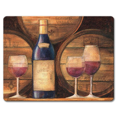 Wine Cellar Small Glass Cutting Board, 10" x 8" .25"