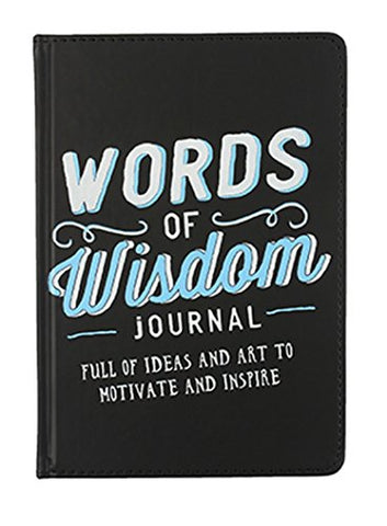 Words of Wisdom Inspirational Journal 6x8", Black