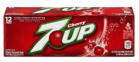 7UP Cherry Flavor Soda Can 12 Oz