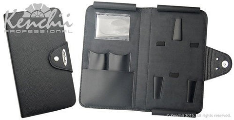 Black Faux Leather 5-Scissor Snap Case 5-pack
