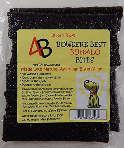 Bowser's Best Buffalo Bites Dog Treats, 8 oz.