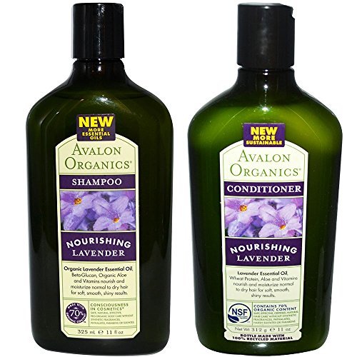 Avalon Duo Set: Shampoo and Conditioner, Nourishing Lavender, 11 oz each