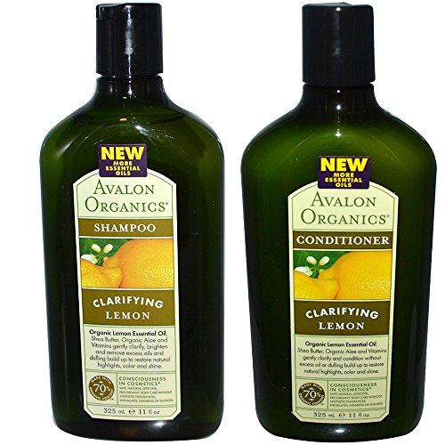 Avalon Duo Set: Shampoo and Conditioner, Clarifying Lemon, 11 oz each
