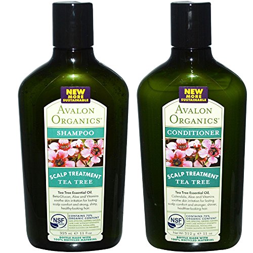 Avalon Duo Set: Shampoo and Conditioner, Scalp Treatment Tea Tree, 11 oz each