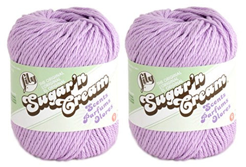 Lily Sugar'n Cream Yarn - Scents Lavender 95 Yards 2 OZ