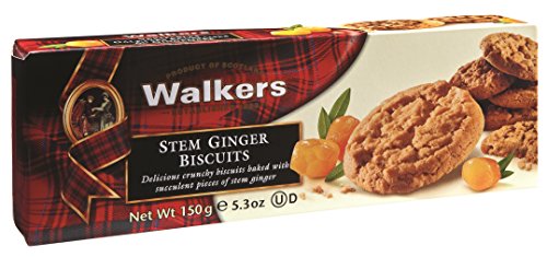 Walkers Shortbread Cookie Stem Ginger, 5.3 oz