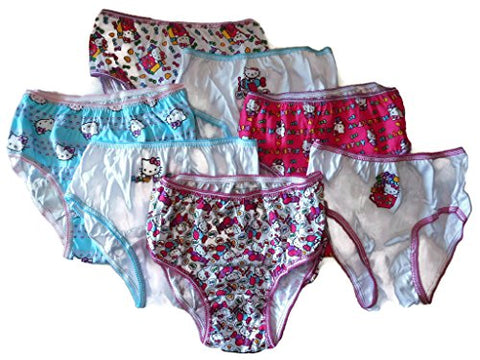 Handcraft Little Girls' Hello Kitty Underwear (Pack of 7), Multi, 6