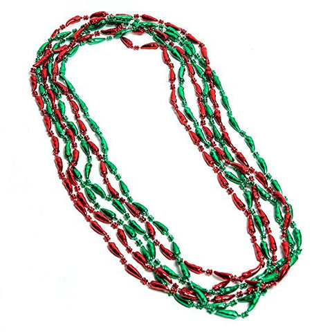 Chili Pepper Bead- 33 Inch- Red and Green