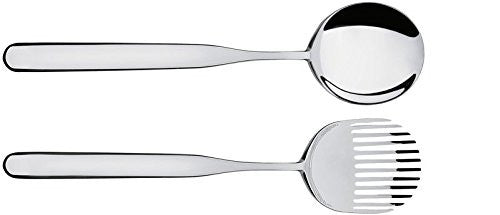 Salad set in 18/10 stainless steel mirror polished, 10½ in.