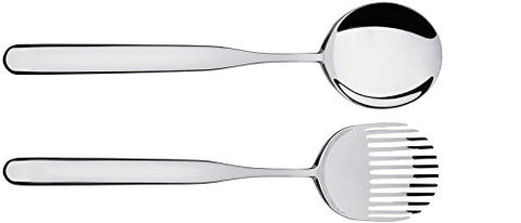Salad set in 18/10 stainless steel mirror polished, 10½ in.