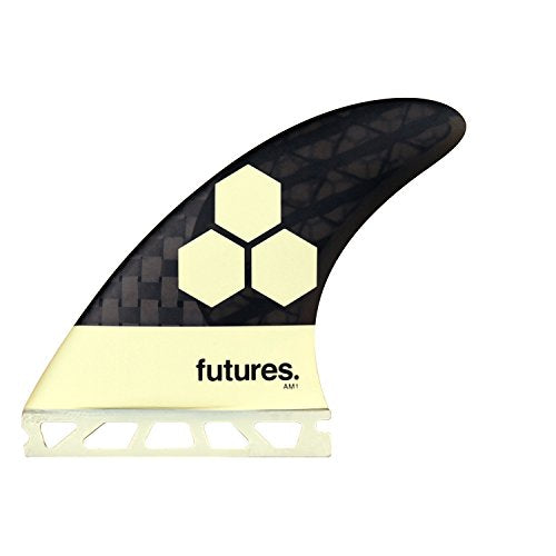 AM1 Blackstix Cream/Carbon Thruster - Medium (3 Fin Set)