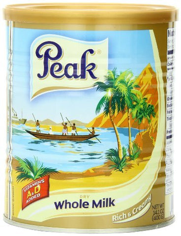Peak Instant Full Cream Milk Powder, Can 400g