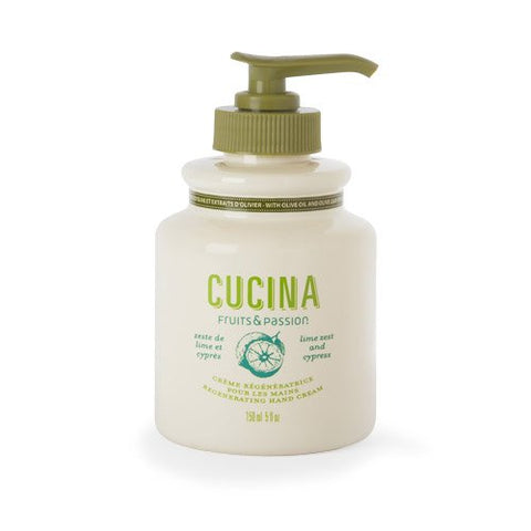 Cucina Lime Zest & Cypress Regenerating Hand Cream Pump 5oz