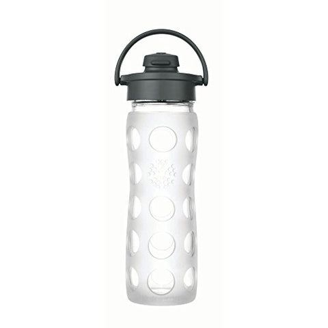 Glass Bottle with Flip Cap and Silicone Sleeve (clear) 16oz (not in pricelist)