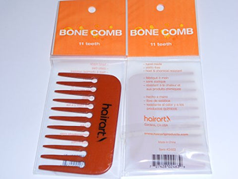 Hair Art Bone Comb 11 Teeth #2463