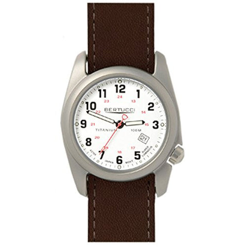 A-2T Original Classics 40mm 7/8" 1.9oz White Dial Weathered Oak Waterproof Leather Band