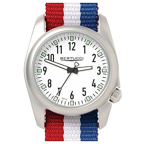 Ventara 40mm 7/8" 2.75oz White Dial American Stripes Band