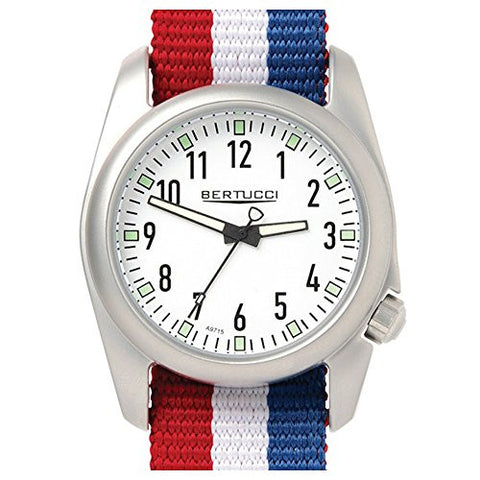 Ventara 40mm 7/8" 2.75oz White Dial American Stripes Band