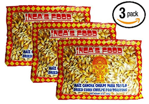 Inca's Food Maíz Cancha Chulpe para Tostar, 15oz
