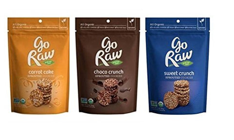 GO RAW Sprouted Cookies Carrot Cake, 3 oz
Sprouted Cookies Sweet Crunch, 3 oz
Sprouted Cookies Coco Crunch, 3 oz