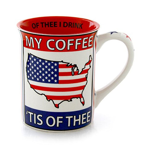 Enesco ONIM Mug Coffee Tis of Thee