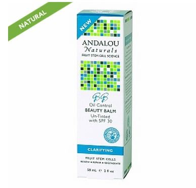 Andalou Naturals Beauty Balm Oil Control Un-Tinted SPF30, 2oz