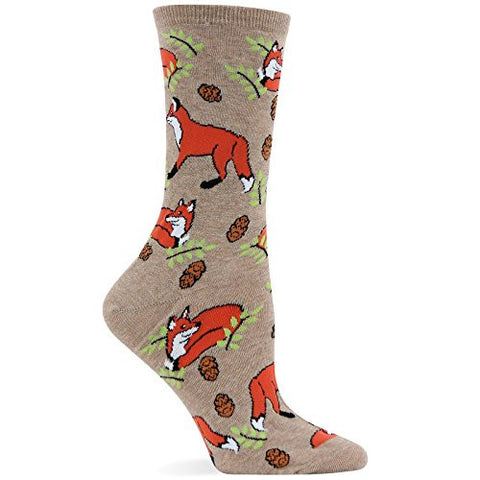 Foxes Sock, Hemp Heather, Women's Shoe Size 4-10.5
