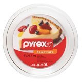Pyrex Bakeware 9 x 1 1/4 Inch Pie Plate, Clear