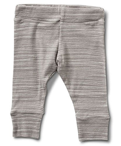 Legging, Grey Stripe- 12-18M