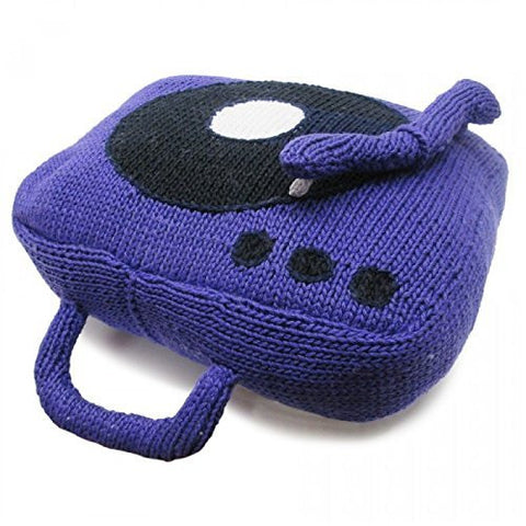 Record Player Pillow, Purple