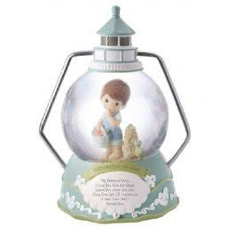 “Footprints In The Sand®” 100mm Musical Water Globe Tune: Jesus Loves Me Material: Resin, 7.75"