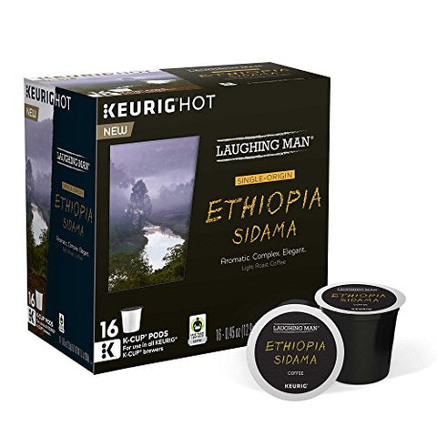 Laughing Man, Ethiopia Sidama - 16 ct, light roast, k-cup