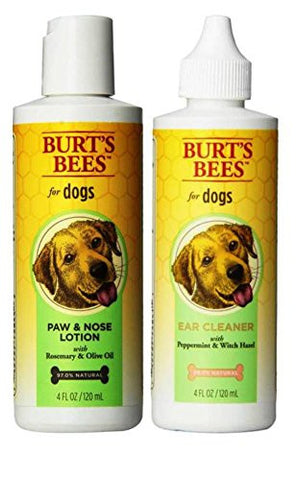 Burt's Bees Ear Cleaning Solution 4 oz and Burt's Bees Paw & Nose Lotion 4 oz