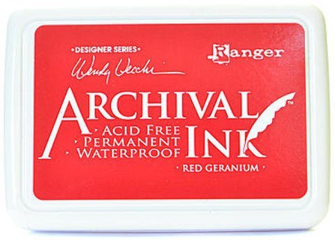 #0 Archival Ink Pad, Designer Series - Wendy Vecchi Red Geranium