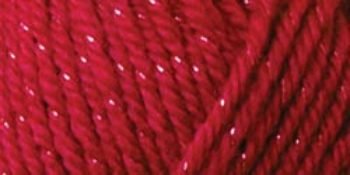 Caron Simply Soft Party Yarn Red Sparkle 164 Yards 3 OZ