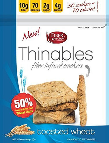Thinables Crackers, Toasted Wheat Flavor, 6 oz