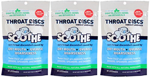 THROAT DISCS SOOTHING LOZENGES, 46 ct