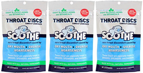 THROAT DISCS SOOTHING LOZENGES, 46 ct